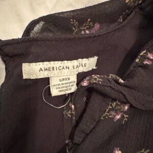 Grey long sleeve floral dress